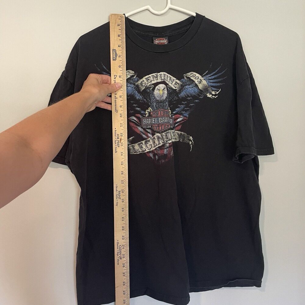Harley Davidson TShirt Mens Black 2XL Natchez Trace‎ Tuscumbia Genuine Legendary - Picture 5 of 8